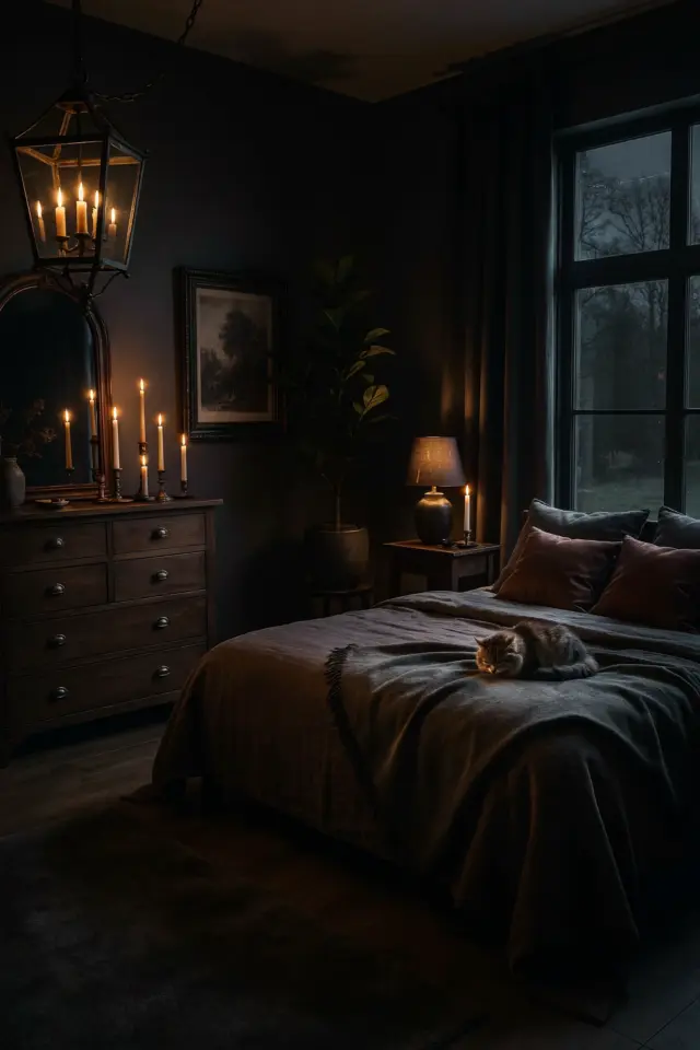 Candle Styling for a Cozy Bedroom | Warm Wood & Natural Tone Decor | Peaceful Sanctuary