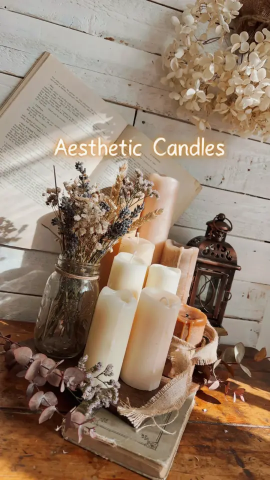 DIY Floral Candle | Easy Pressed Flower Candle Decor | Simple Home Craft