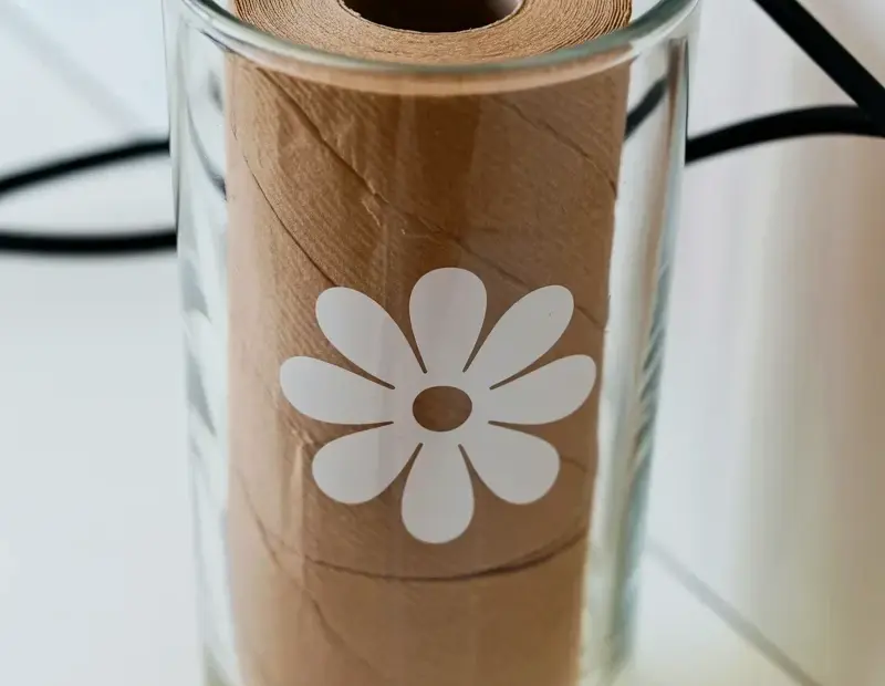 DIY candle decor before and after: toilet paper roll hack for budget candle making 🌿