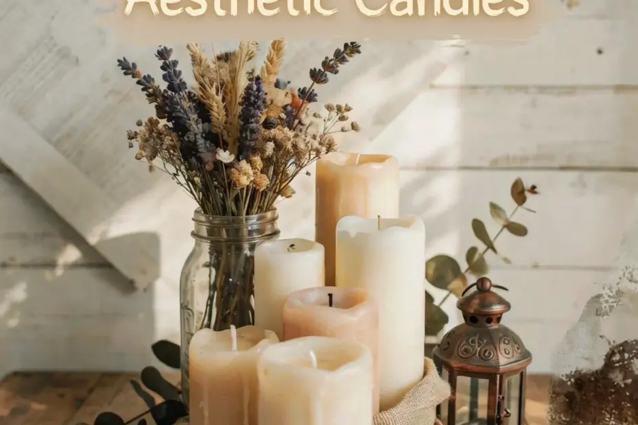 DIY Floral Candle with Dried Flowers – Easy Candle Decor Idea