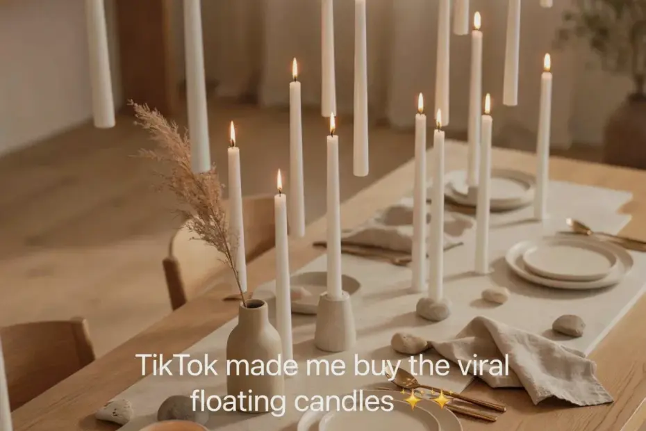 Floating Halloween candles on a budget – creepy & easy to hang