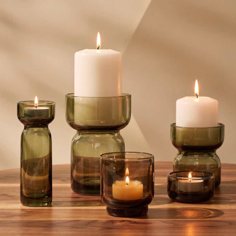 Glass Candleholders for Styling | Foundations Collection | West Elm Candle Decor Ideas