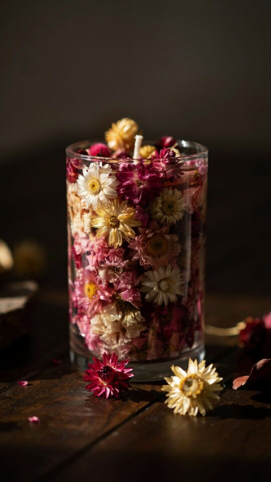 DIY Flower Candle Making | Mother's Day Gift Idea | Easy Candle Decor