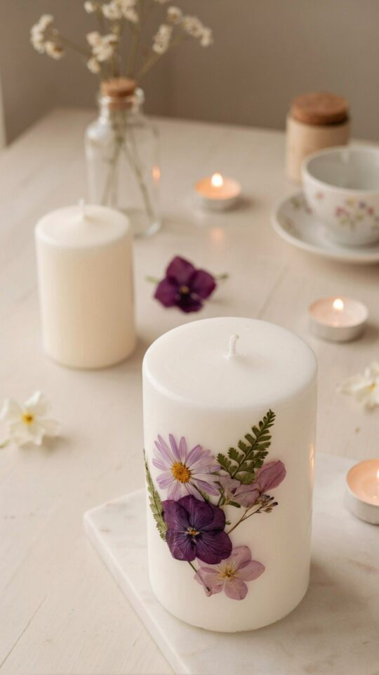 DIY Candle Decoration Ideas | Simple Handmade Candle Centerpieces for Rustic Home Decor