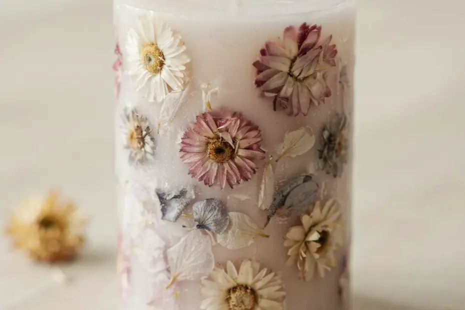 Flower Candle DIY | Easy Mother's Day Gift Idea | Candle Decor Tutorial