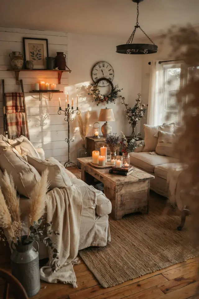 Aesthetic Candle Decor for Mid Century Modern Living Rooms | Cozy Retro Vibes