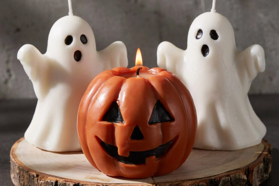 Spooky Pumpkin Candle | Creepy Chic Halloween Decor | Aesthetic Fall Candle