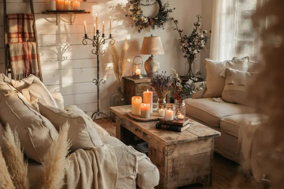 Aesthetic Candle Decor for Mid Century Modern Living Rooms | Cozy Retro Vibes