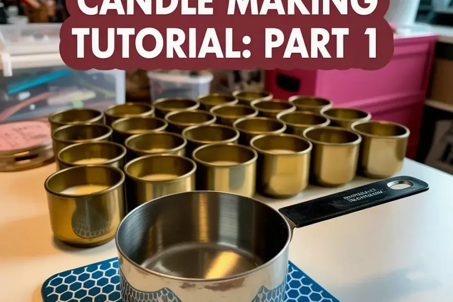 Candle Making Tutorial Part 1: Gold Tins & Melting Supplies Setup