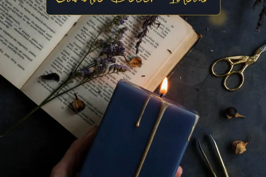 DIY Floral Candle - Pressed Flower Candles Made Easy with an Iron