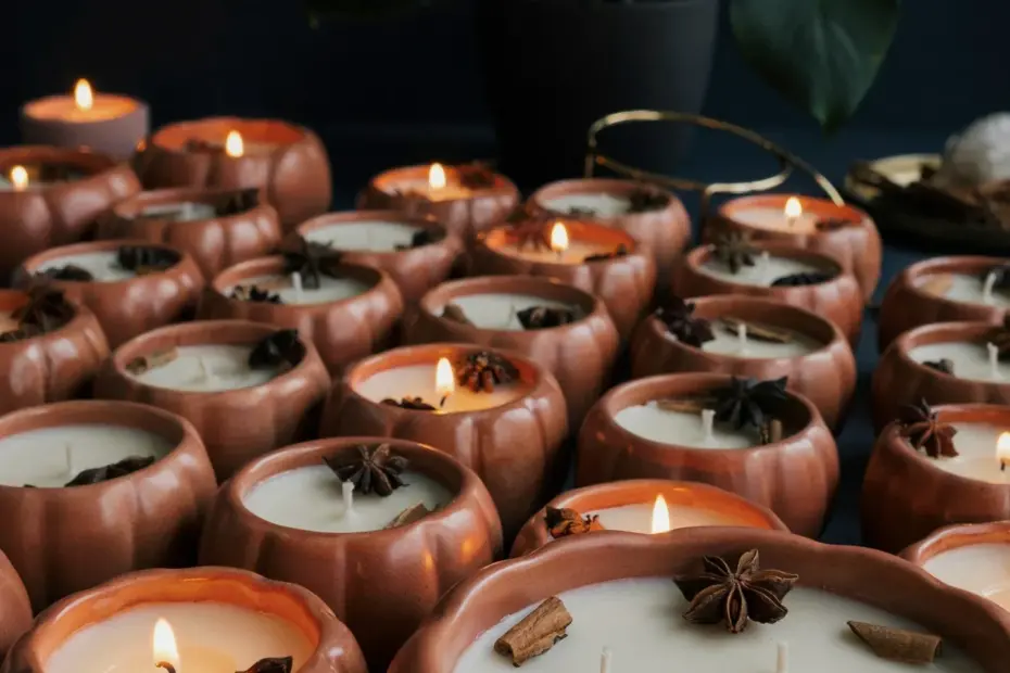 Fall Candle Aesthetic on a Budget: Thrifted & Dollar Store Styling