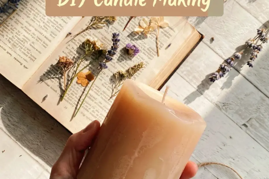 DIY Floral Candle for Spring | Pressed Flower Candle Tutorial